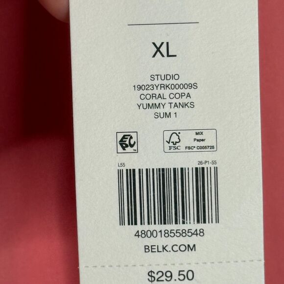 Wonderly Womens StudioTank Top XL Pink Coral Pummy Tanks Soft Stretch Basics - Picture 6 of 9